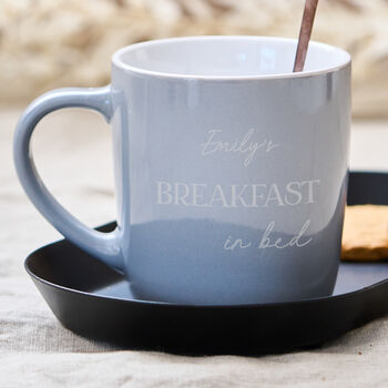 Personalised Breakfast In Bed Stoneware Mug, 8 of 8