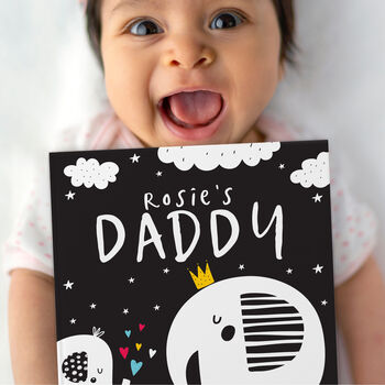 Personalised Black And White Baby Book, 2 of 8