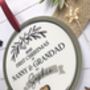 First Christmas As Grandparents Personalised Decoration, thumbnail 2 of 3