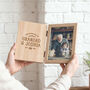 Personalised Adventure Memories Wooden Photo Frame, thumbnail 1 of 2