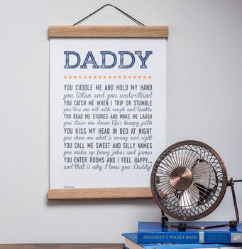 Why I Love You Daddy Poem Print, 6 of 7