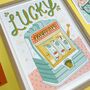 A4 Lucky Jackpot Print, thumbnail 2 of 4