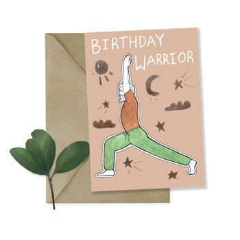Male Birthday Warrior Greetings Card, 2 of 2