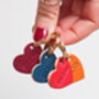 'Mam' Leather Heart Keyring, thumbnail 5 of 5