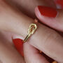 Friendship Knot Ring In 18ct Gold Vermeil, thumbnail 1 of 6