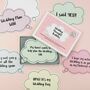 Wedding Thought Bubbles In Pastel, thumbnail 9 of 10
