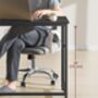 Computer Desk Industrial Style Metal Frame Home Office, thumbnail 4 of 12