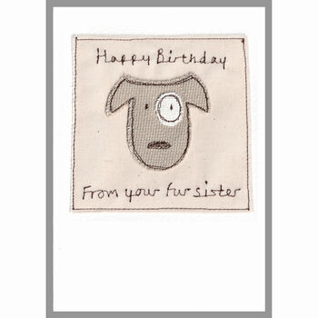 Personalised Dog Birthday Card For Her, 6 of 12