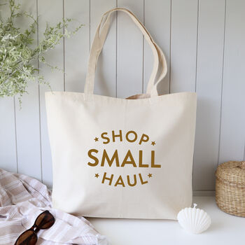 Shop Small Haul Large Cotton Shopping Bag, 2 of 3