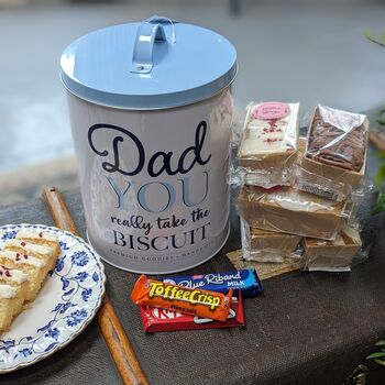 Father's Day Filled Biscuit And Cake Tin For Dad, 4 of 5