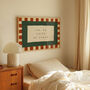 Ask Me About My Dream Checkered Bedroom Wall Print, thumbnail 5 of 9