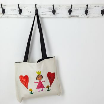 Personalised Child's Drawing Canvas Bag, 7 of 10