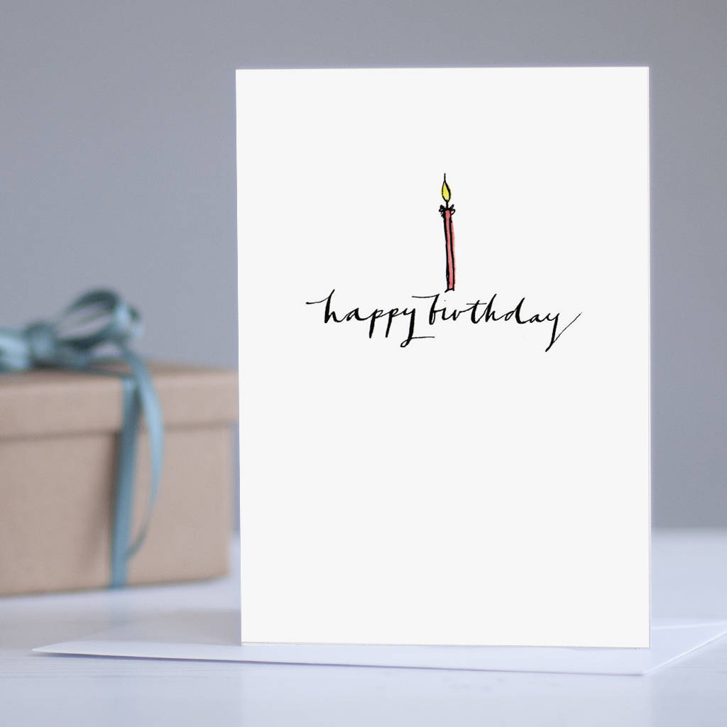 'birthday candle' birthday card by gabrielle izen