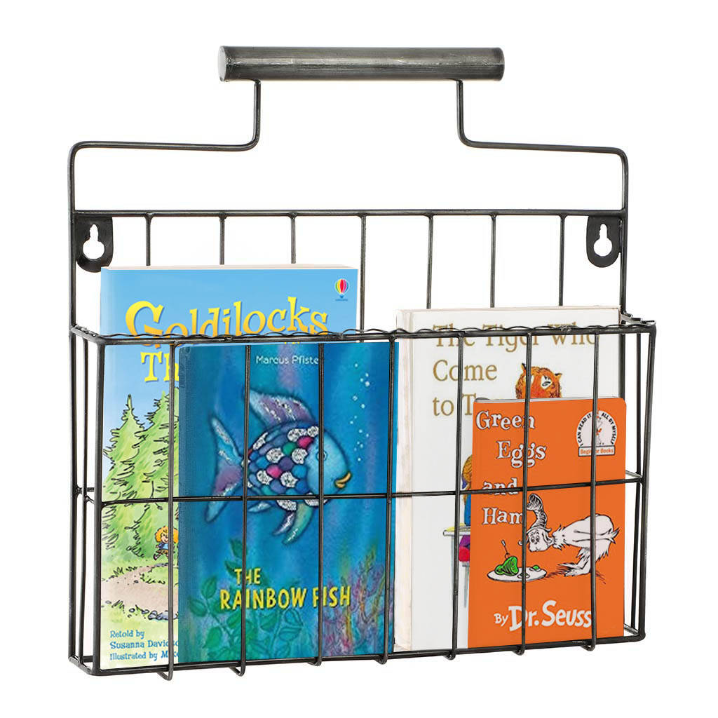 wall mounted children's room storage basket by dibor