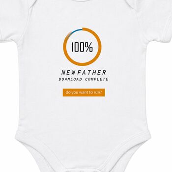'New Father Downloading' Babygrow, 2 of 7