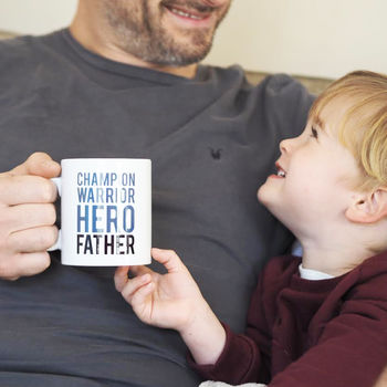 Champion Warrior Hero Father Mug Gift For Dads, 6 of 7