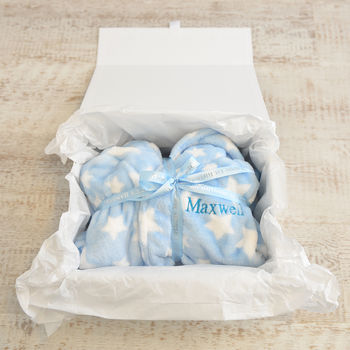 Personalised Soft Child's Dressing Gown In Blue, 6 of 9