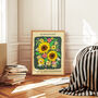 Sunflower Floral Print For Joy And Happiness, thumbnail 6 of 7