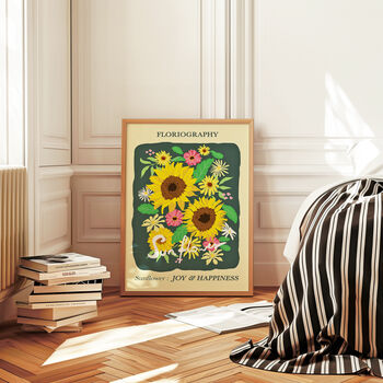 Sunflower Floral Print For Joy And Happiness, 6 of 7