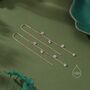 Sterling Silver Cz Cascade Drop U Threader Earrings, thumbnail 4 of 11