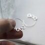 Sterling Silver Lucky Horseshoe Hoops, thumbnail 4 of 8