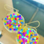 Super Sparkly Disco Earrings Hand Made Medium, thumbnail 3 of 12