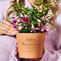 Personalised Anniversary Gift Flower Pot, thumbnail 1 of 4