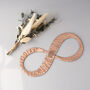 7th Anniversary Gift Copper Infinity Sculpture, thumbnail 6 of 12
