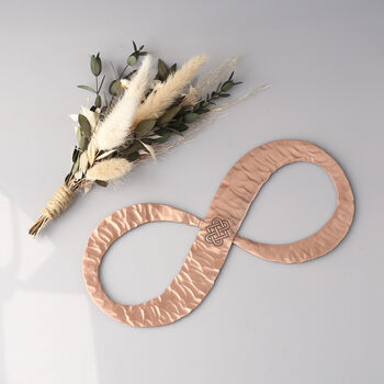 7th Anniversary Gift Copper Infinity Sculpture, 6 of 12