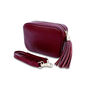 Plum Leather Crossbody Bag And Aztec Strap, thumbnail 2 of 10
