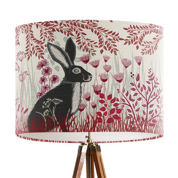 Country Lane Hare Lamp Shade, 5 of 9