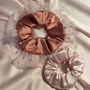 Maisie Double Ruffle Tulle And Silk Scrunchie, thumbnail 6 of 7