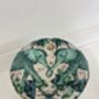 Dressing Table Stool In Green Elephant Linen, thumbnail 3 of 3