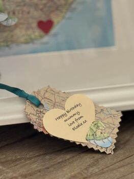 Personalised World Map Travel Rose, 3 of 6