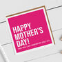 Funny Least Disappointing Child Mother's Day Card, thumbnail 1 of 3