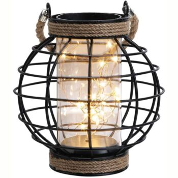 Black Battery Hanging Lamp With Handle, 6 of 6