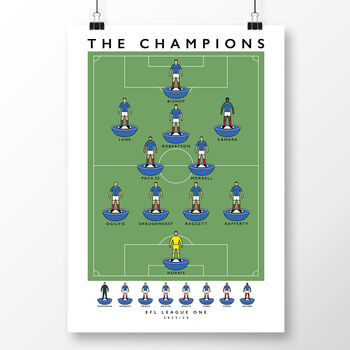 Portsmouth Fc The Champions 23/24 Poster, 2 of 7