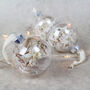 Bauble Of Dried Flowers 'Selene' White Tree Decoration, thumbnail 6 of 6