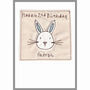 Personalised Rabbit 1st Birthday Or New Baby Boy Card, thumbnail 3 of 12