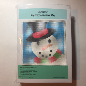 Make Your Own Snowman Tapestry Christmas Decoration, 2 of 3