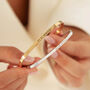 Personalised Gold Or Silver Plated Engraved Bracelet, thumbnail 2 of 10