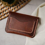 Personalised Handcrafted Leather Wallet Press Stud, thumbnail 4 of 8