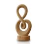 Travertine Musical Note Sculpture, Hand Carved Natural Stone, thumbnail 2 of 2