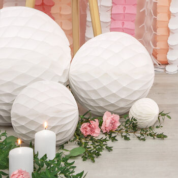 White Honeycomb Party Decorations, 3 of 4