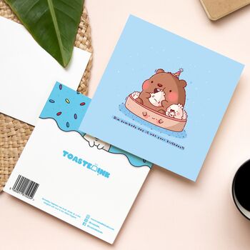 Cute Dim Sum Bear Birthday Card, 4 of 8