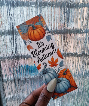 It's Blooming Autumn Bookmark. Plastic Free, 2 of 4