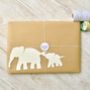 Personalised Baby Elephant And Mother Artwork, thumbnail 4 of 12