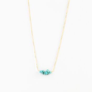 Asri Turquoise Howlite Stone Necklace, 5 of 7
