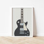 Les Paul Guitar Print | Gibson Guitar Poster, thumbnail 4 of 9