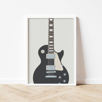 Les Paul Guitar Print | Gibson Guitar Poster, 4 of 9